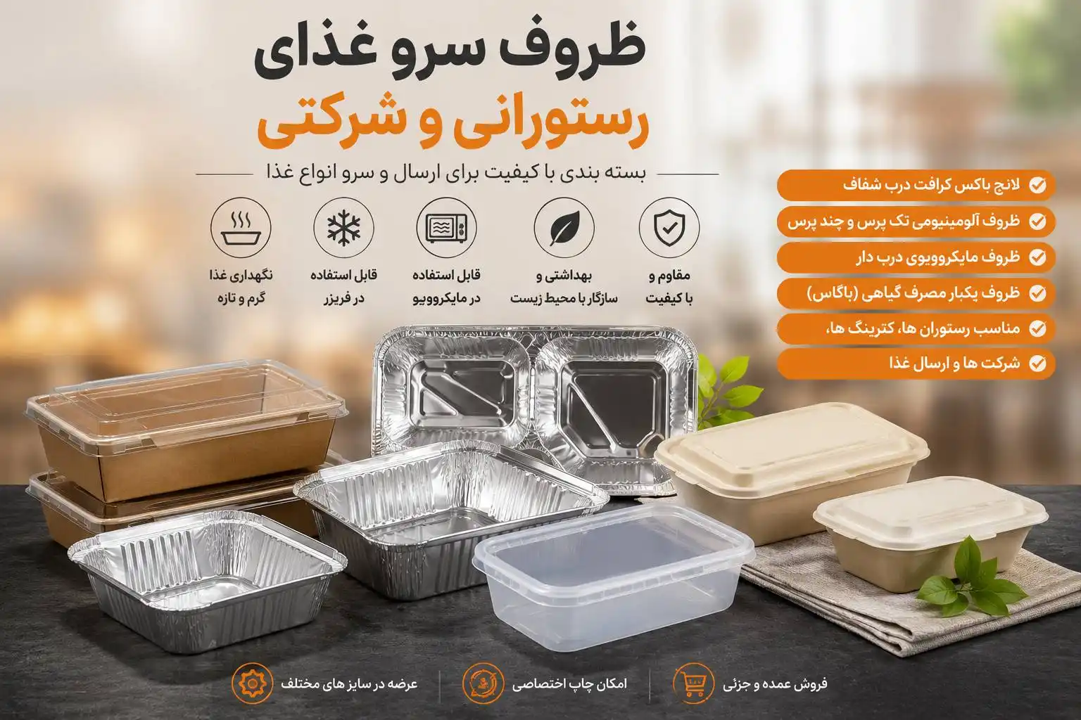 ظرف یکبار مصرف در شرق تهران
